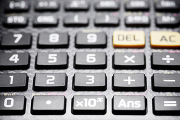 Calculator close up