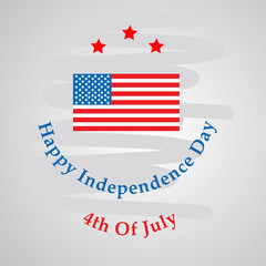 Illustration of background for USA Independence day
