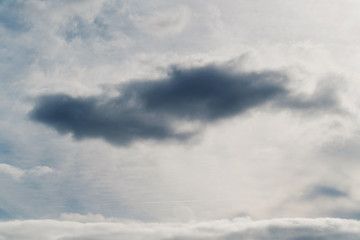 Cloud in the rainy day on the ocean