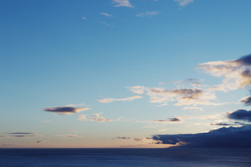 Fototapeta premium Clouds and the ocean