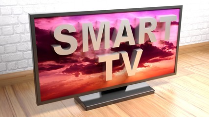 Smart television - 3D rendering