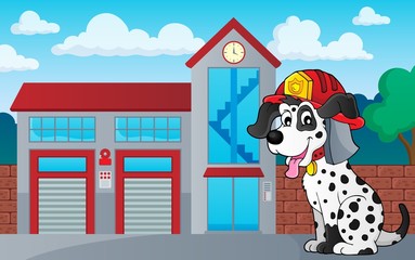 Firefighter dog theme 3
