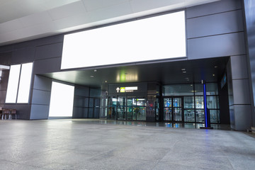 advertising light box in airport terminal