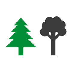 Tree icon on white background.