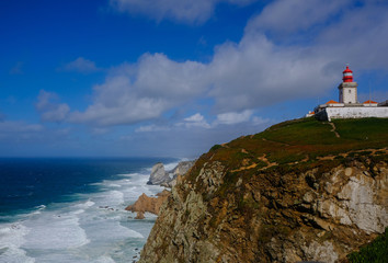 Fototapeta na wymiar Lighthouse of Cabo da Roca (Portugal)