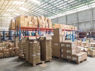 BANGKOK, THAILAND - June 12: Sukumvit Distribution center warehouse on June 12,2018 in Bangkok,...