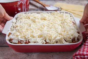Making Lasagna Bolognese