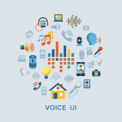 Voice user interface icon set