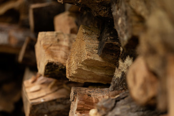 Firewood in Woodpile