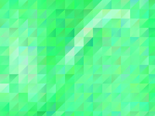 Abstract geometric background with green triangles. Polygon pattern, Vector illustration 