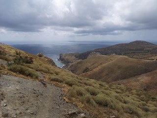 Gorge near a coastline