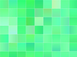 Abstract geometric background with squares. Green color. Vector illustration 