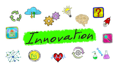 Fototapeta premium Concept of innovation