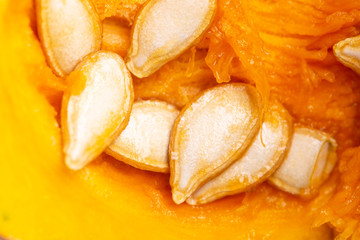 Thai pumpkins  on white background