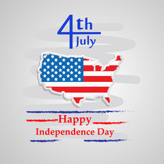 Illustration of background for USA Independence day