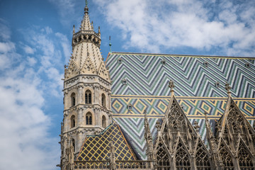 Roof of St Stephens Cathedral Vienna