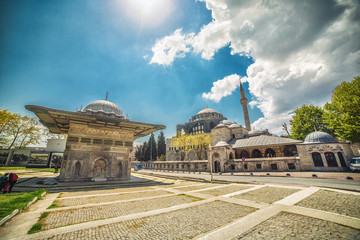 Fountain and Kilic Ali Pasa Mosque at Tophane