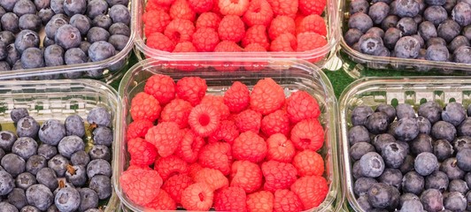 Beeren Marktstand