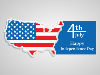 Illustration of background for USA Independence day