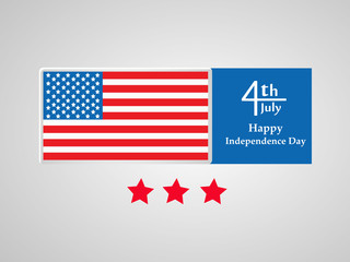 Illustration of background for USA Independence day