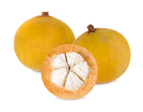 sentul fruit on white background