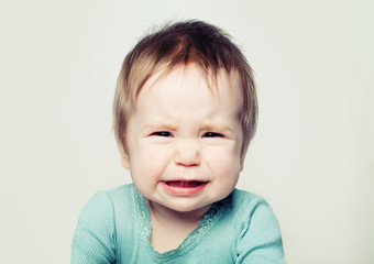 Fototapeta premium Crying baby face (6 months old)