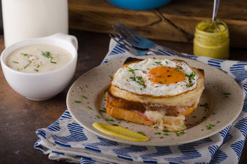 Croque madame sandwich, delish food