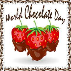 Red berry strawberry dipped in melting dark chocolate, fruit, fondue recipe, valentine concept, transparent,