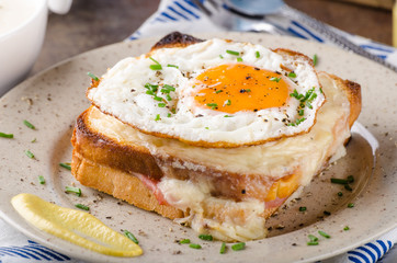 Croque madame sandwich, delish food