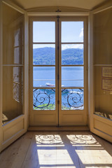 Ausblick von der Villa Carlotta  auf den Comer See 