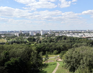Fototapeta na wymiar grünes Berlin-Panorama