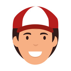 delivery worker head avatar character