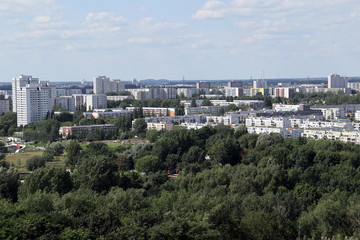 Fototapeta na wymiar grünes Berlin-Panorama