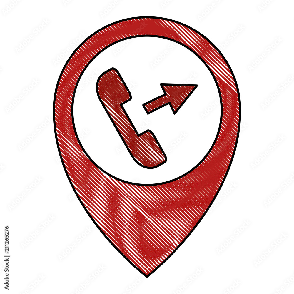 Poster pin pointer with telephone