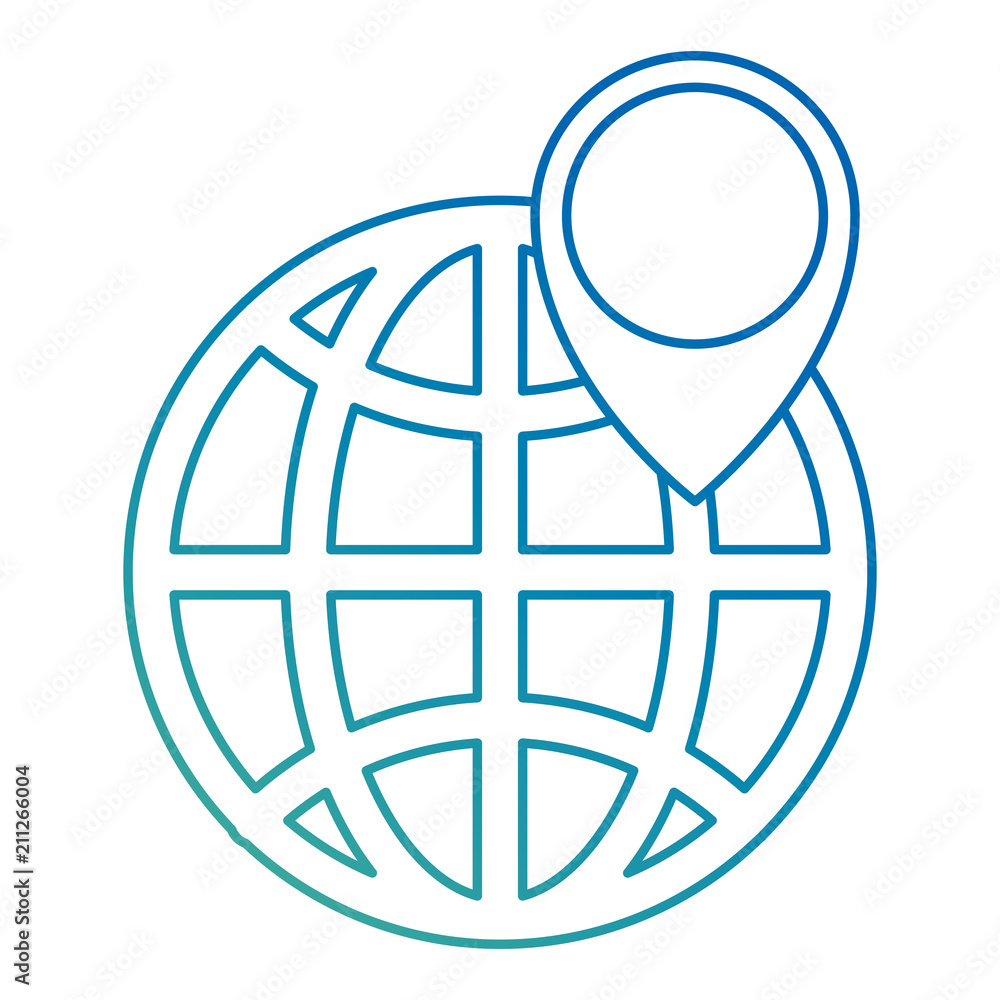 Poster sphere planet with pin pointer