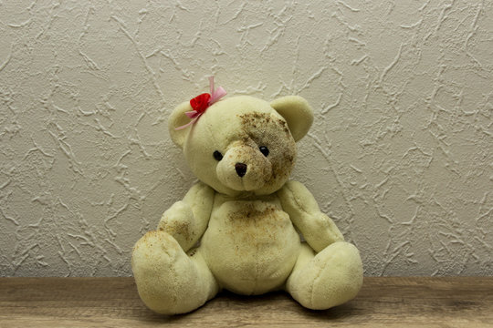 Dirty tedy bear