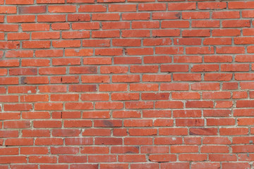 Texture of a red brick wall background