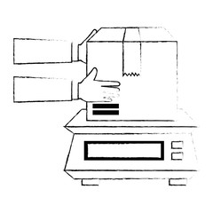 packing box carton with gramer measure weight