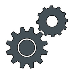 gears machinery isolated icon