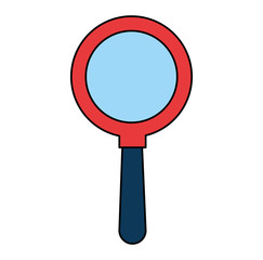 magnifying glass isolated icon vector illustration design