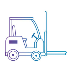 forklift vehicle isolated icon vector illustration design