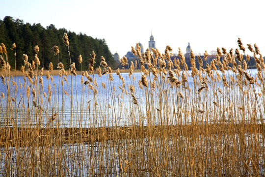 Lake Seliger near Ostashkov. Tver oblast. Russia
