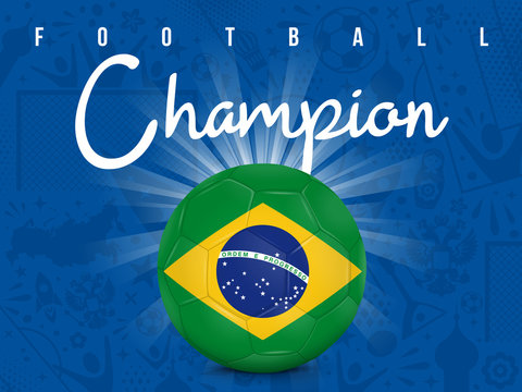 BRÉSIL - CHAMPION FOOTBALL 