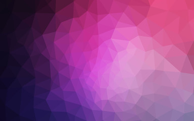 Obraz premium Dark Purple, Pink vector shining triangular cover.