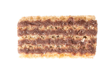 wafer chocolate isolated on white background