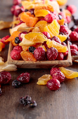 Dried fruits and berries.