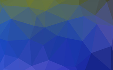 Fototapeta premium Light Blue, Green vector polygonal pattern.