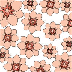 beautiful flower decorative pattern