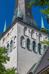 Close-Up Of St Olaf's Church in Tallinn, Estonia