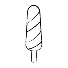 ice cream lolly icon over white background, vector illustration